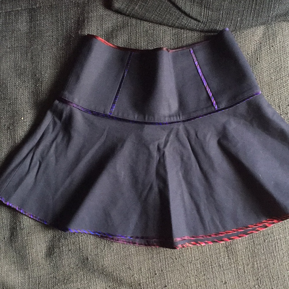 Club Monaco skirt with multicolor ribbon detail